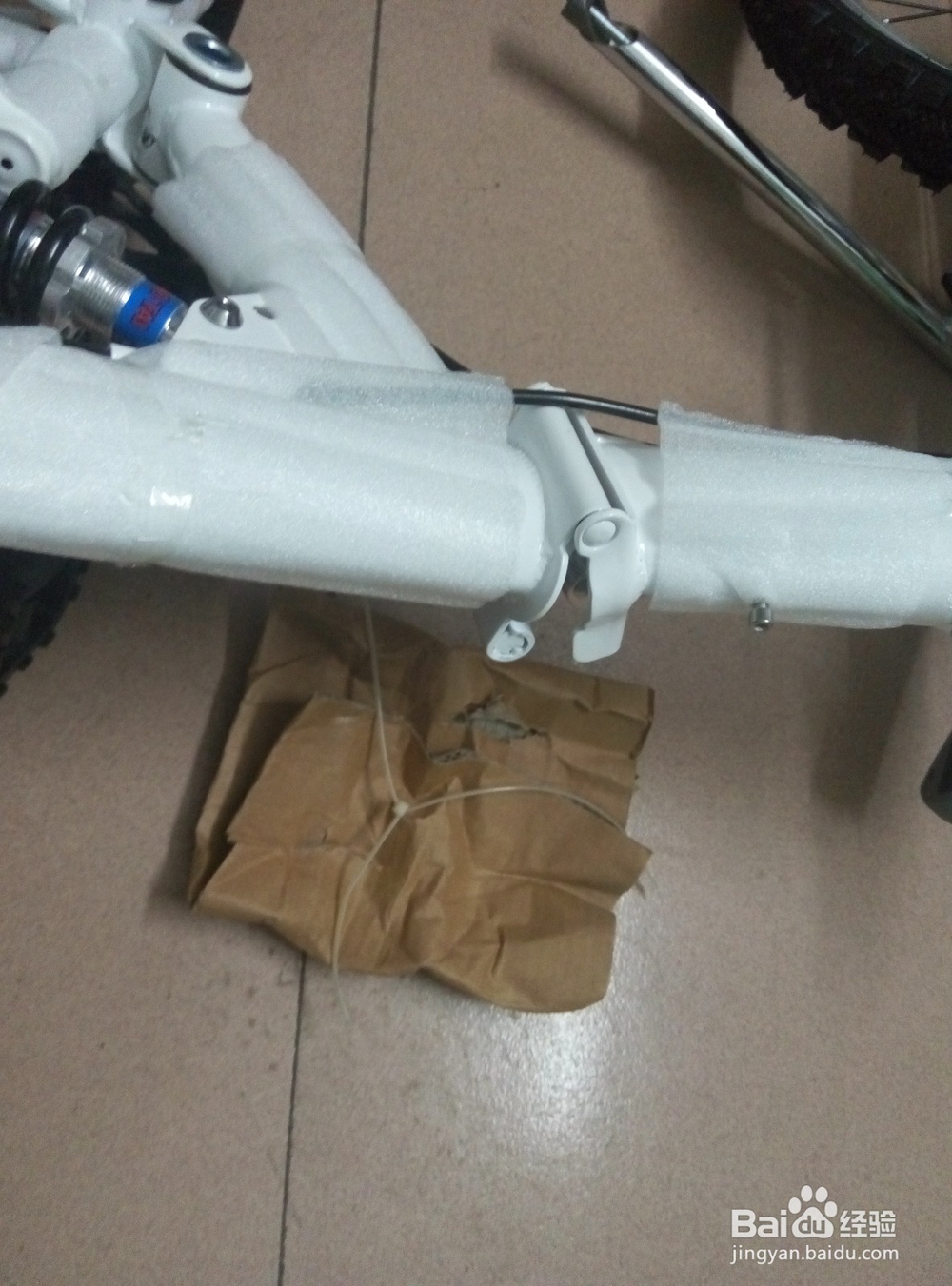 网购的折叠自行车按照教程