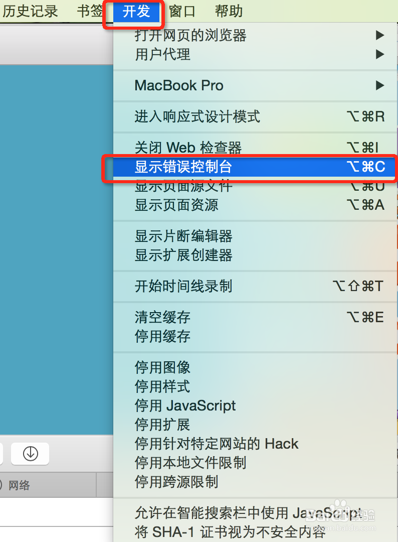 如何使用Safari调试网页