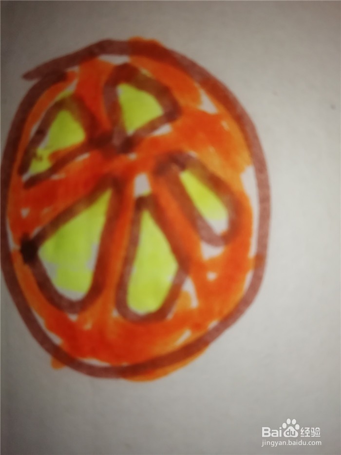 怎么样用简笔画画橙