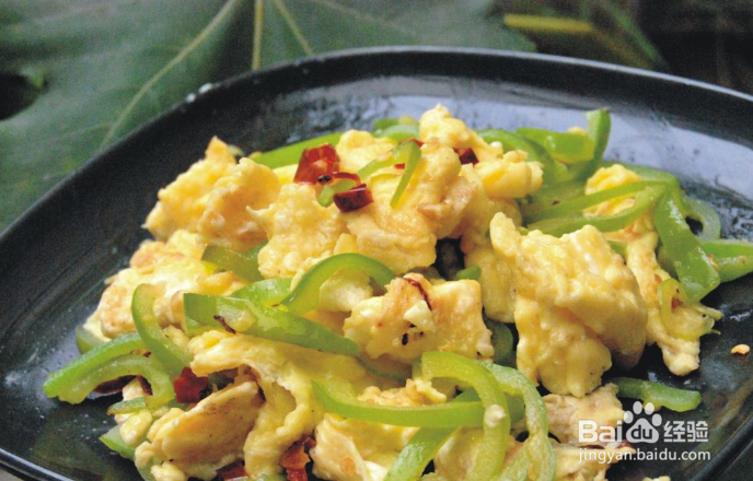 简易版青椒炒鸡蛋