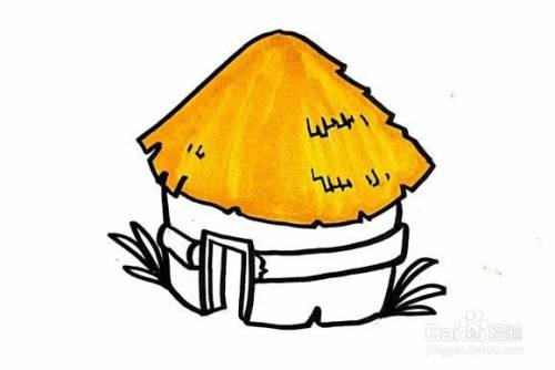 稻草屋怎么画