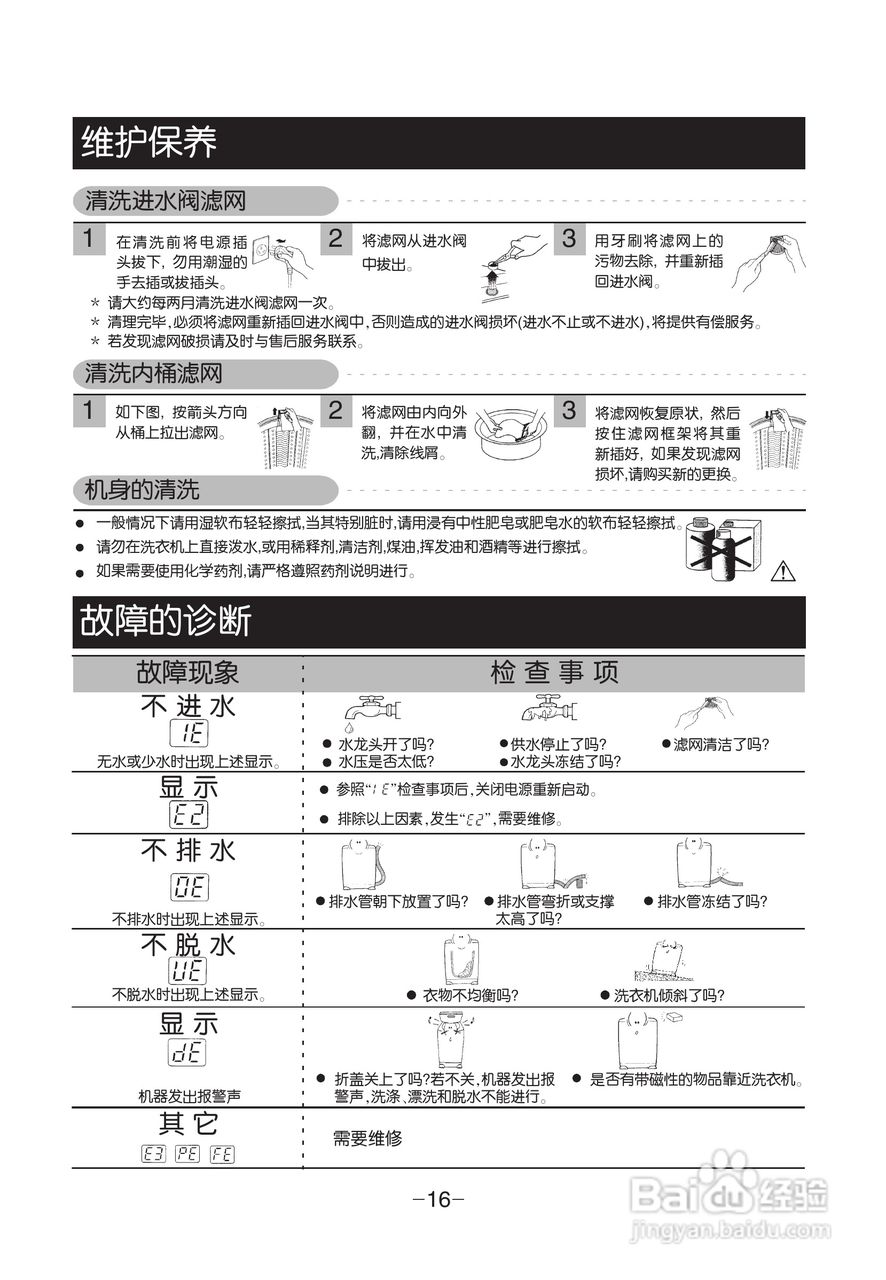 LG XQB65-S2TT洗衣机使用说明书