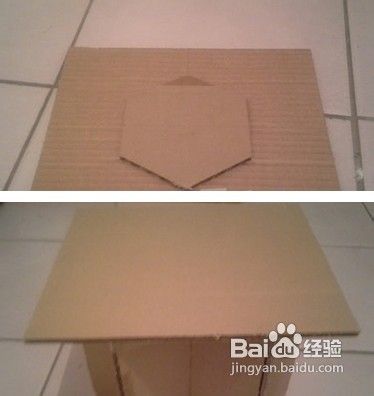 零成本打造瓦楞纸床头桌