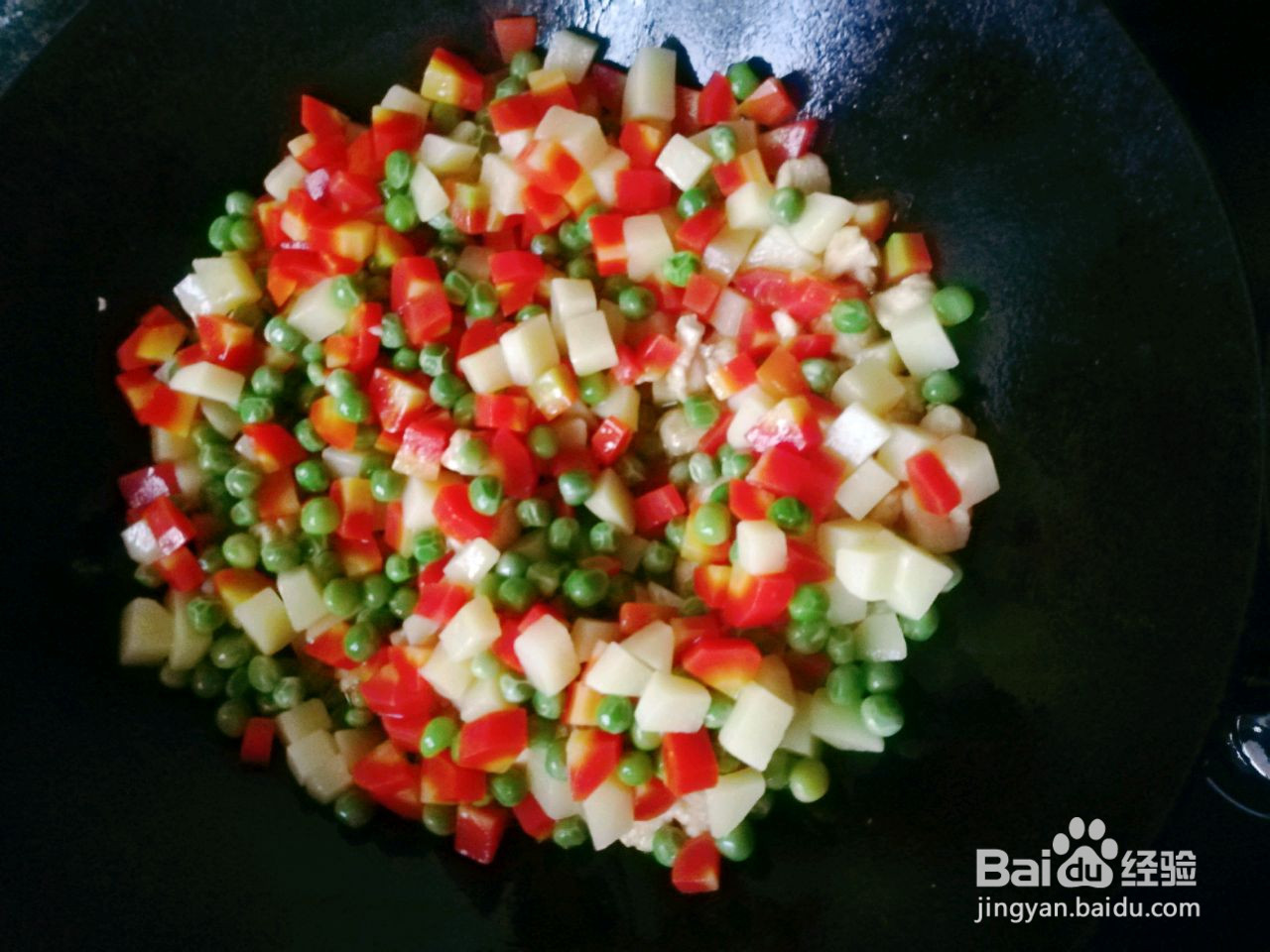 三蔬炒鸡胸肉的做法