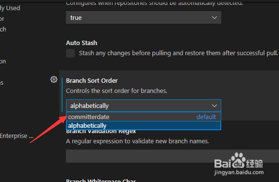 VS Code怎么设置分支排序顺序提交人日期
