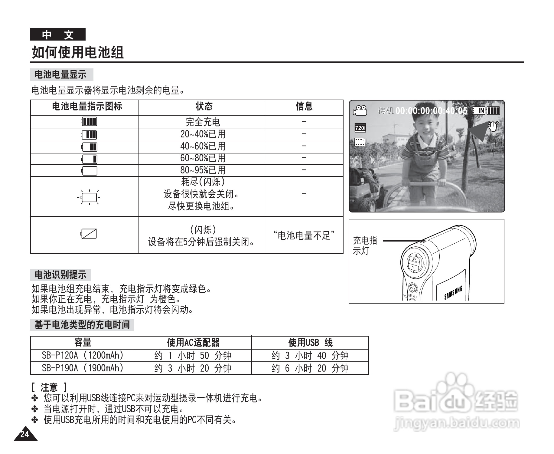 三星VP-X210L摄录一体机使用说明书:[3]