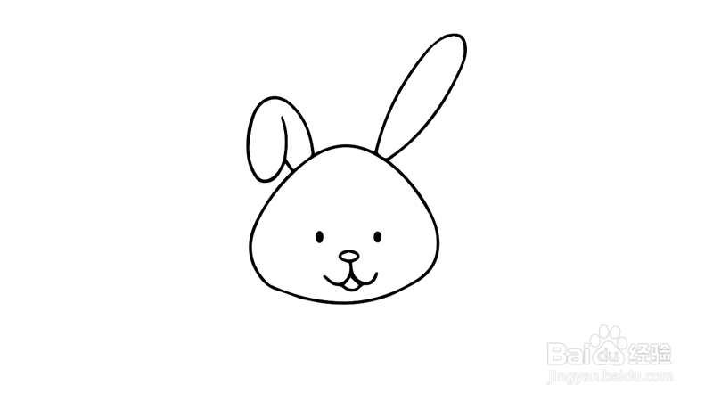 可爱小兔子简笔画