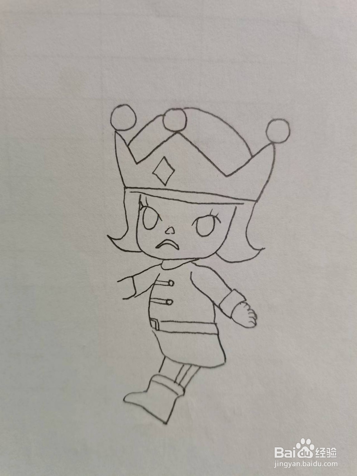 铅笔画胡桃夹子