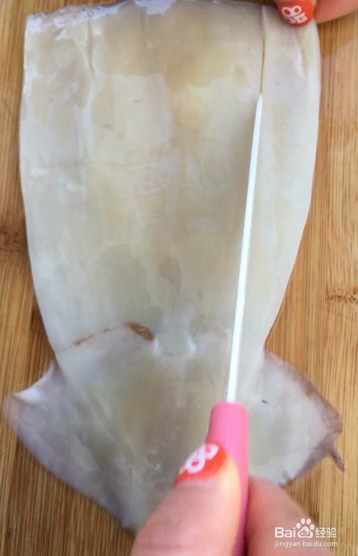 鱿鱼小串做法。