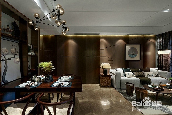 新中式装修效果图图片大全——客厅篇