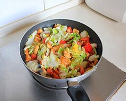 西红柿娃娃菜炒豆腐