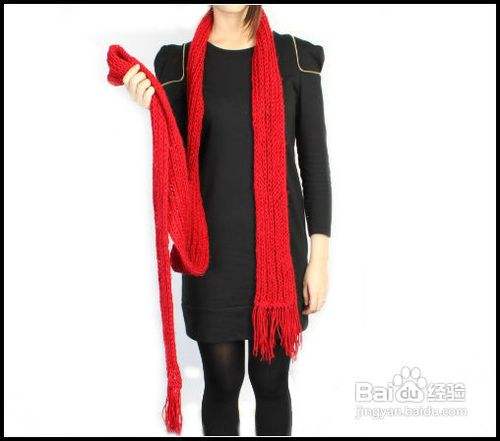 长围巾的系法图解