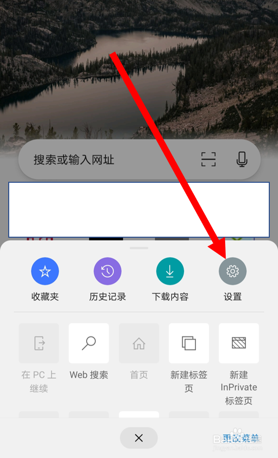 在新版Edge浏览器安卓版中开启“深色调”主题