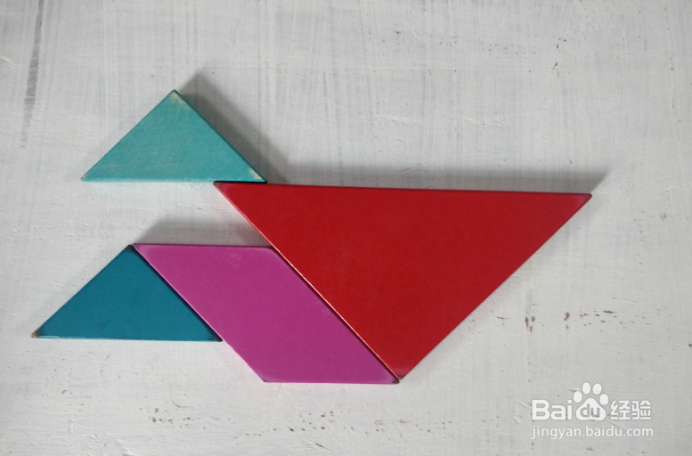 用七巧板怎样拼一个趴着的小孩儿?