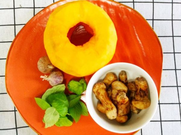 罗勒松茸焗南瓜