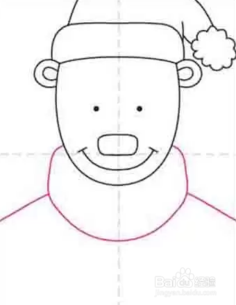 如何画卡通熊