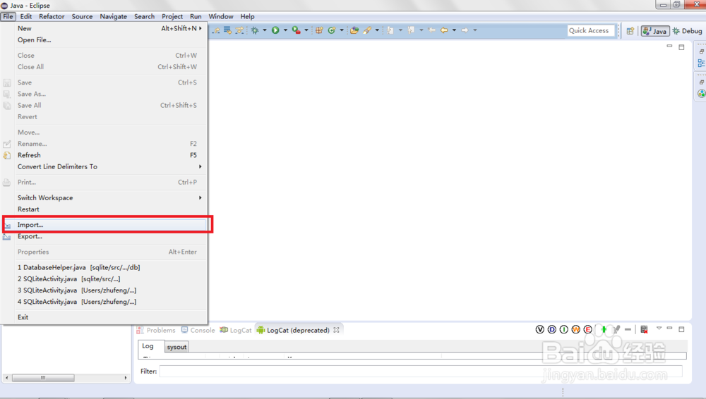 如何将Android项目导入到Eclipse中