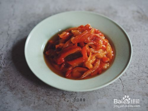 水果美食意式烤彩椒夏日轻食的教程