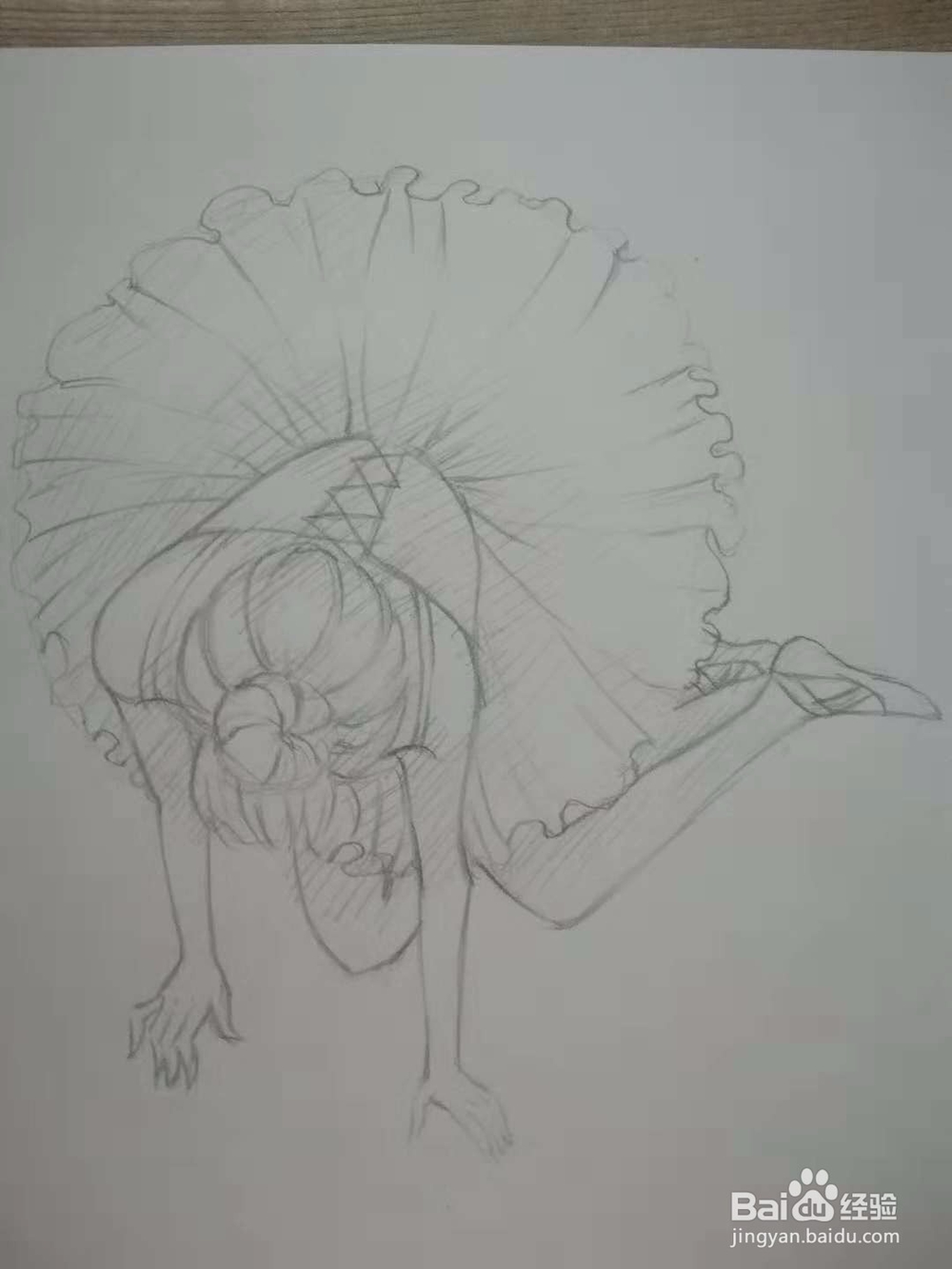 《摔倒的芭蕾舞少女》漫画人物画法教程