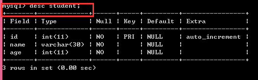 MySQL数据库常用命令介绍