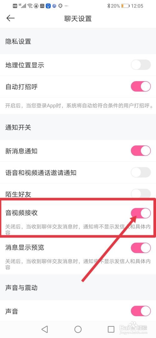 聊伴交友怎么拒接音视频信息