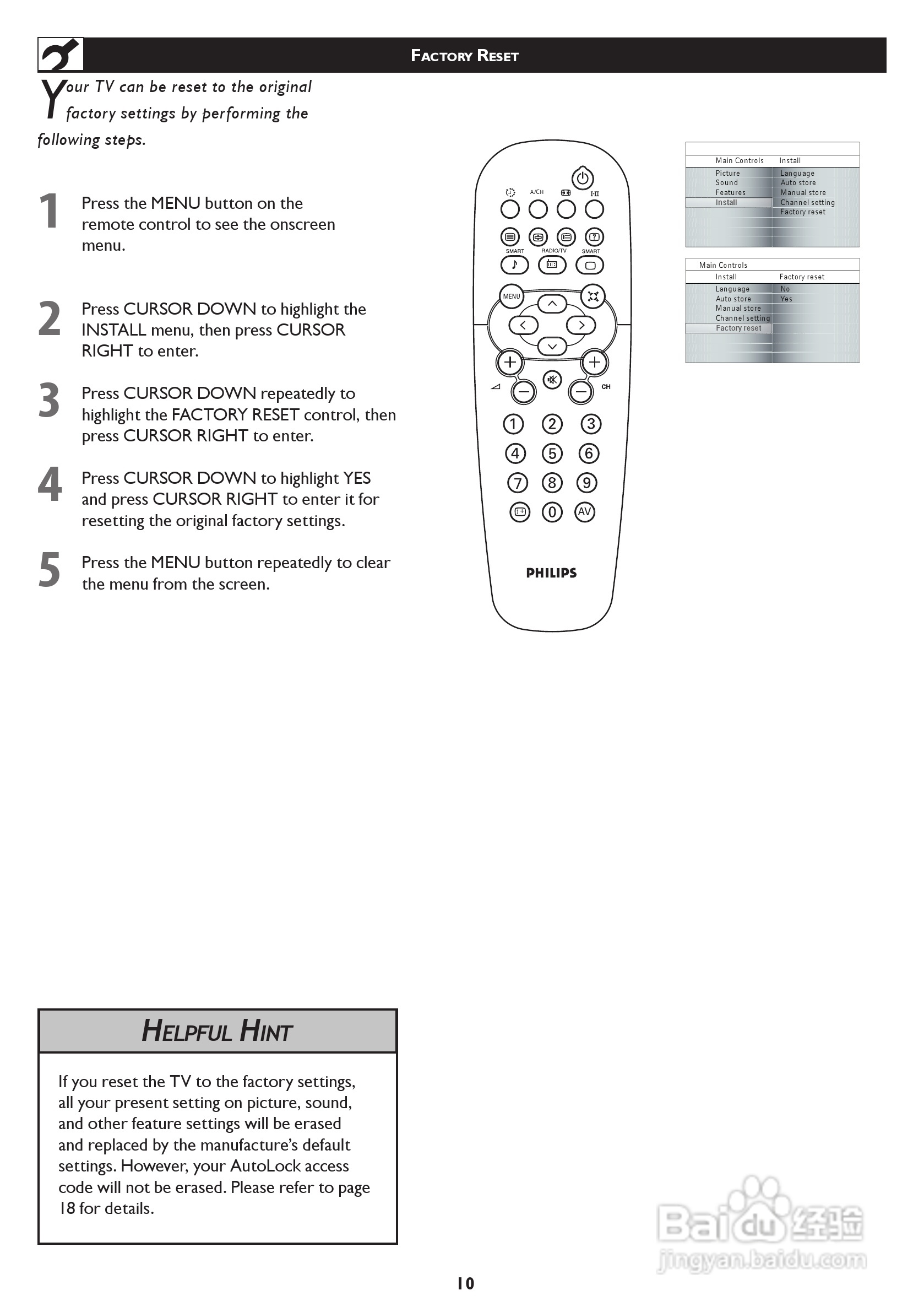 飞利浦42TA1800/93液晶彩电使用说明书:[1]