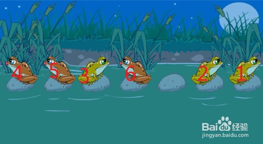 史上最难智力游戏青蛙过河攻略