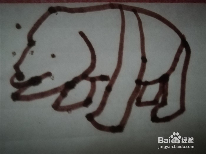 怎么样用简笔画画熊猫