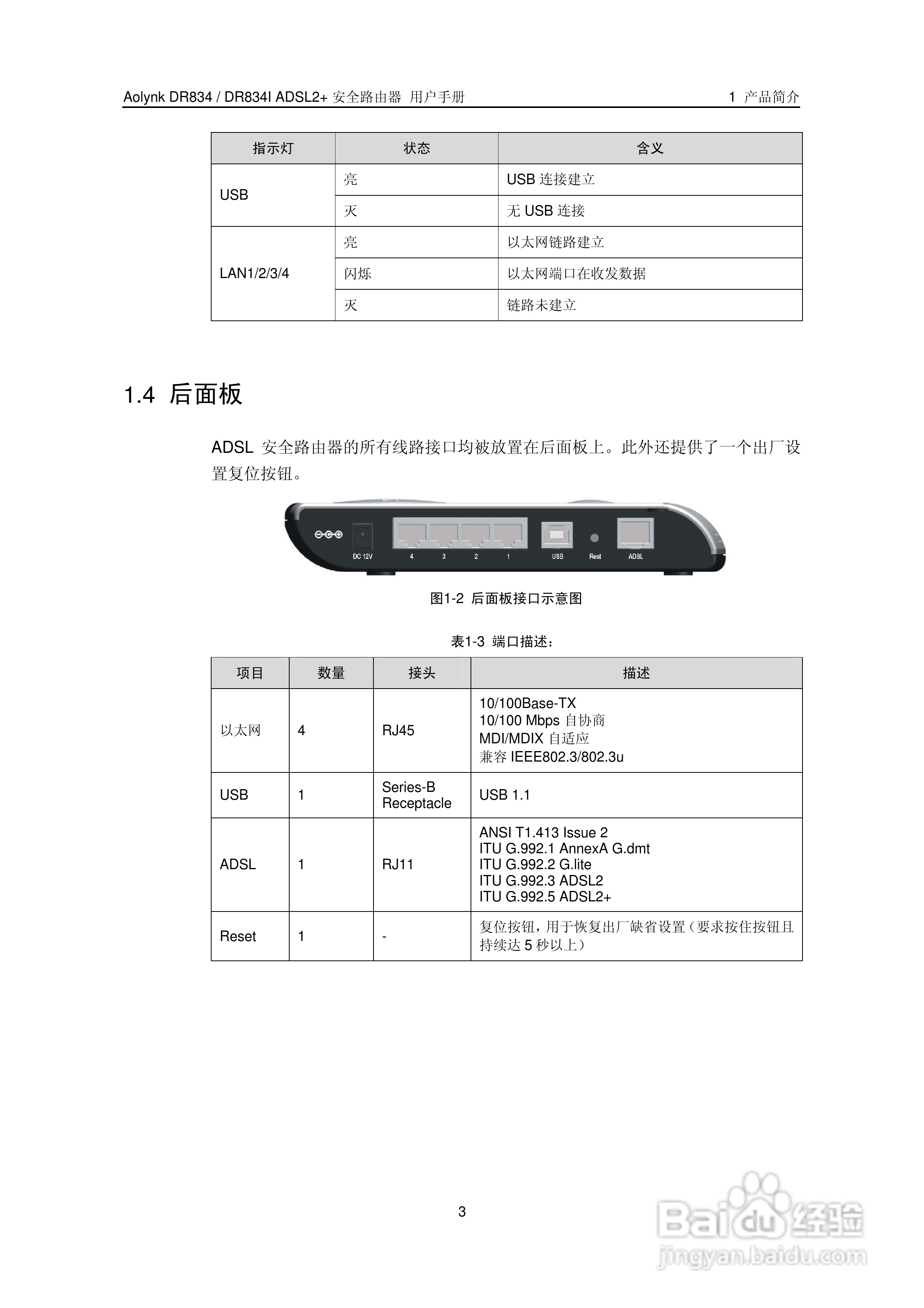 华三交换机DR834IADSL2+形说明书:[1]