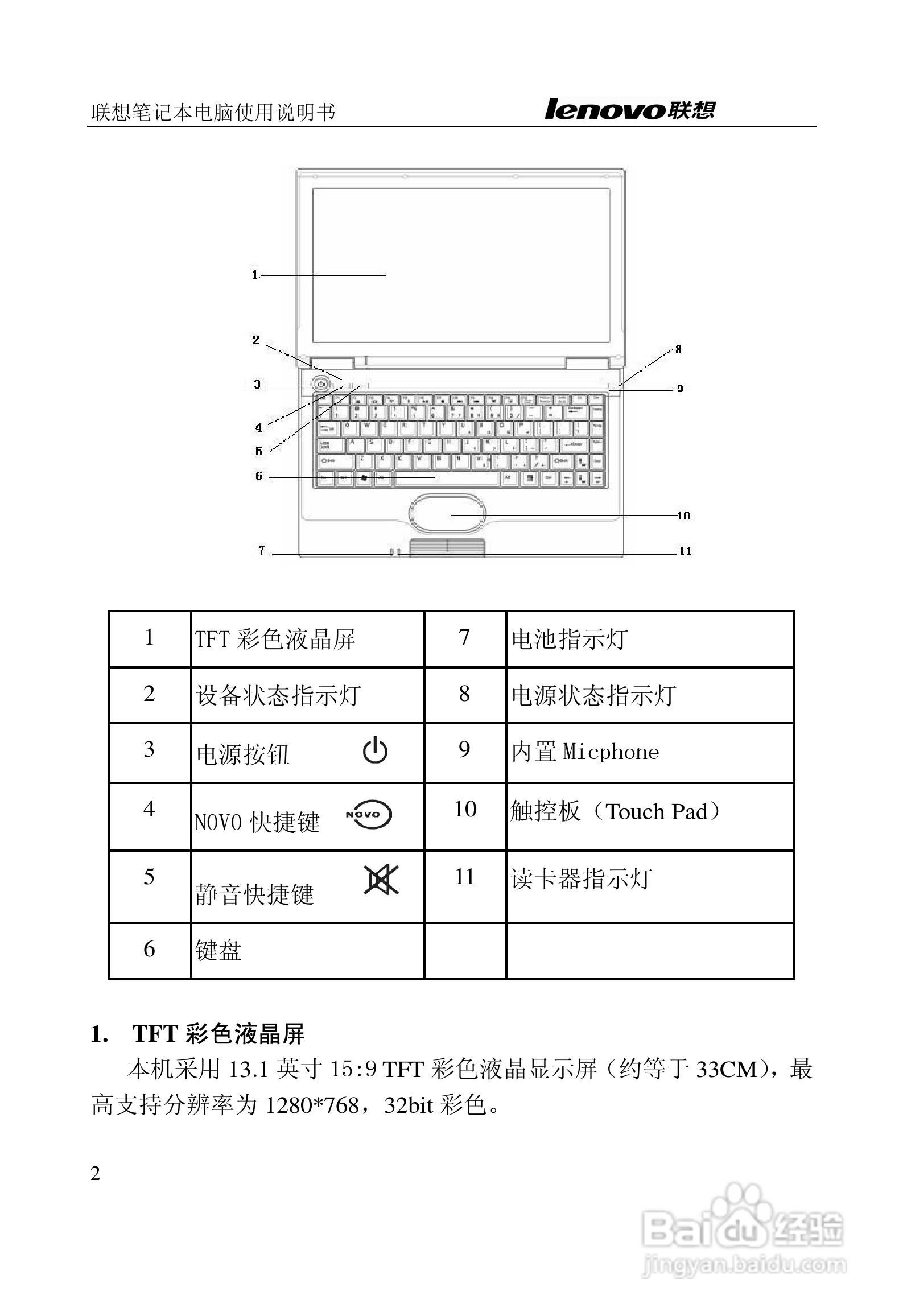 联想天逸Y200笔记本电脑使用说明书:[1]