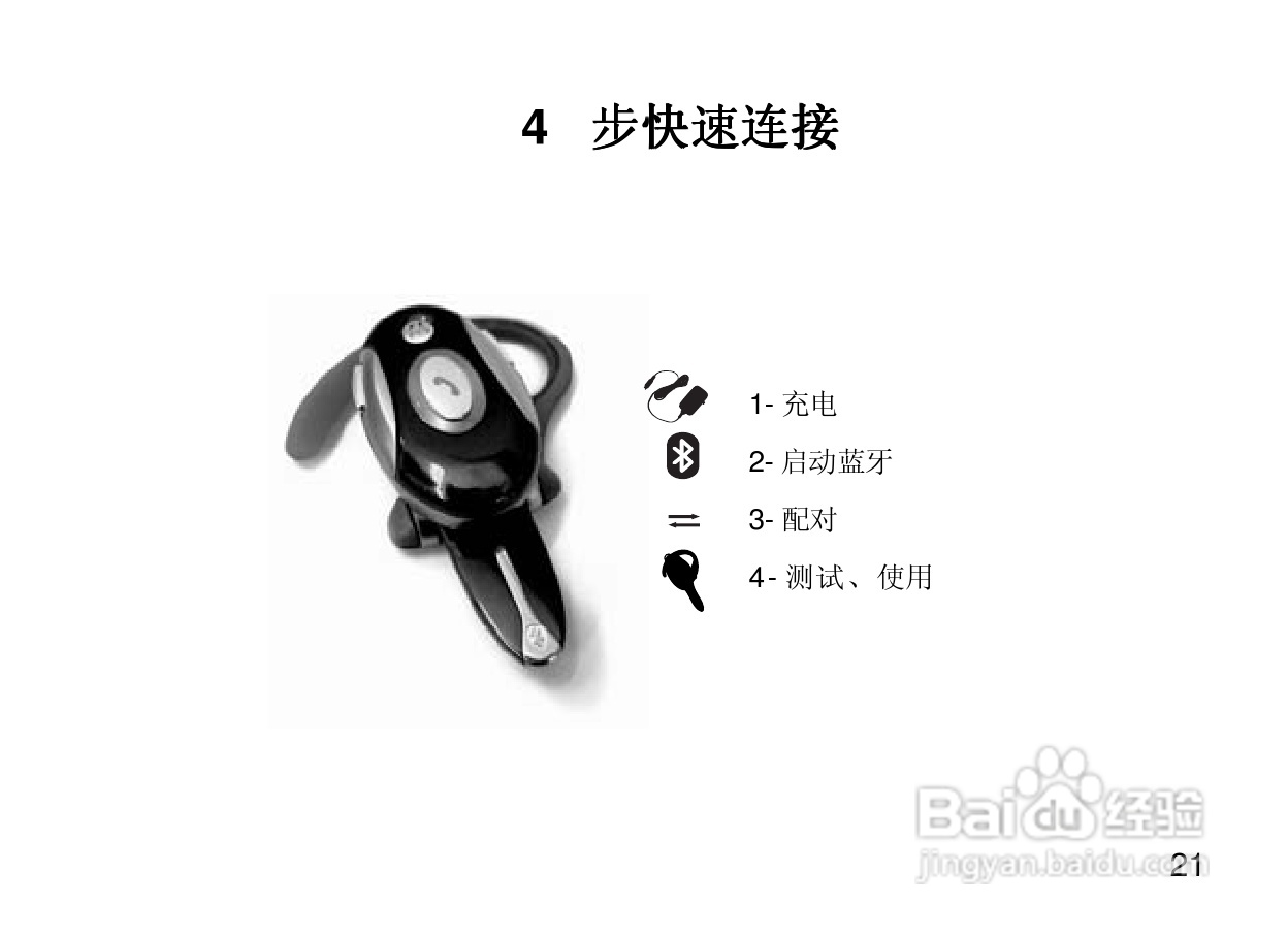 摩托罗拉H700蓝牙耳机使用说明书:[4]