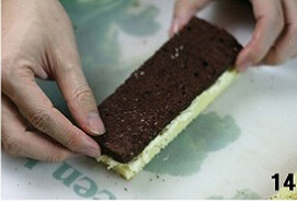 双色棋格奶油蛋糕