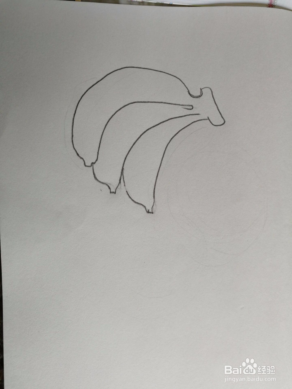 苹果香蕉的简笔画画法