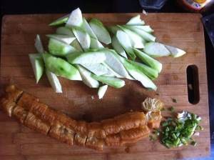 金玉良缘（八棱瓜炒油条）家常做法详细教程