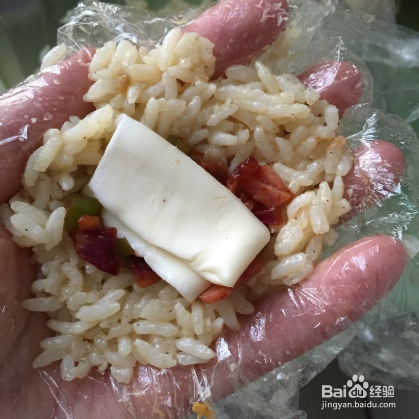 怎么做流心芝士饭团