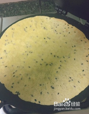 黑芝麻鸡蛋卷的做法