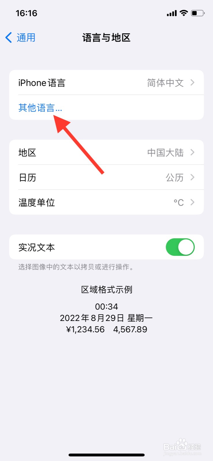 iPhone系统语言怎样更改为“阿拉伯语”