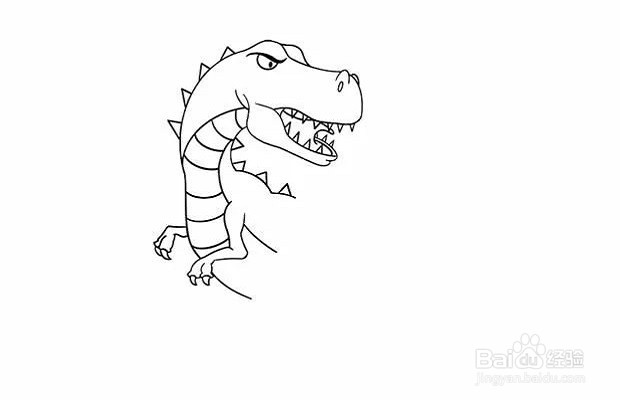 如何画一只“霸王龙”