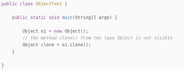 解释重写时如何使用 object 类中的某些方法。