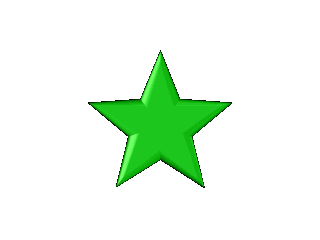 在envector中给五角星添加绿色旋转效果