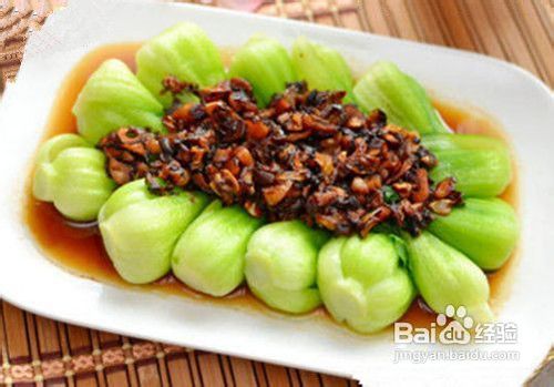 金蒜小油菜的做法