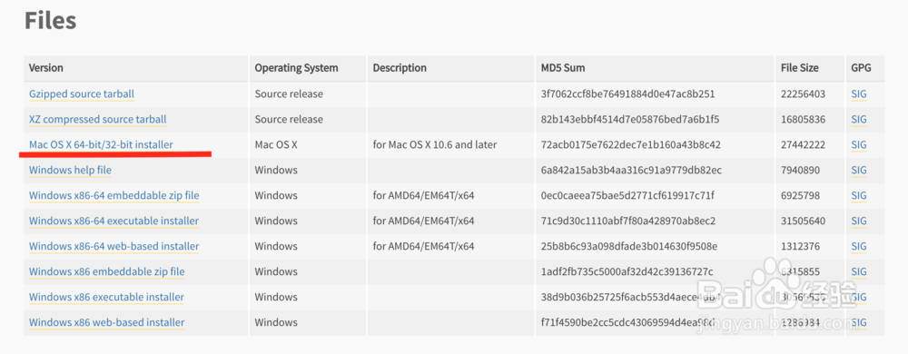 在macOS下安装Python 3