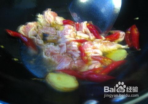 泡椒青笋炒肉片