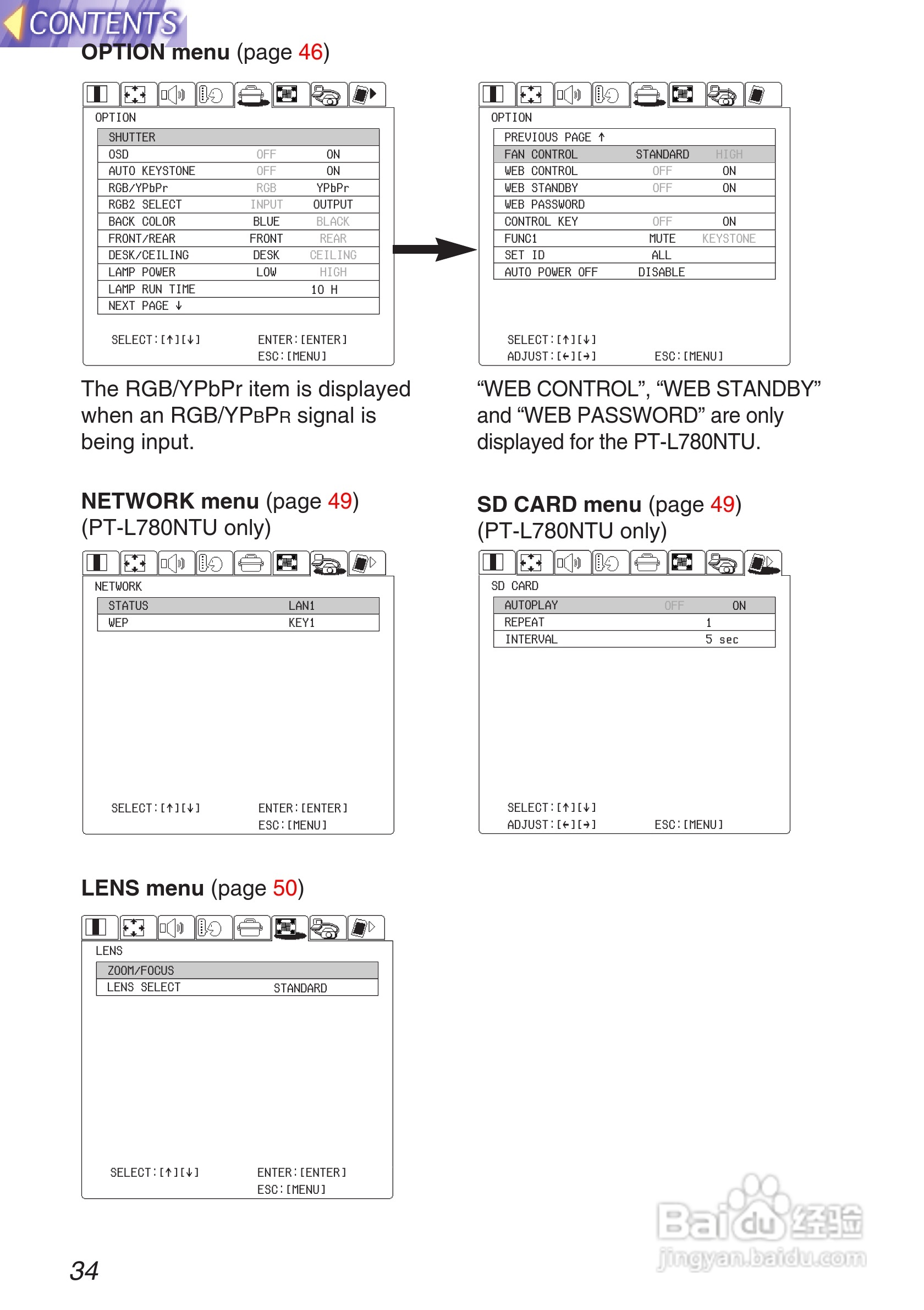 松下投影机PT-L750U型说明书:[4]