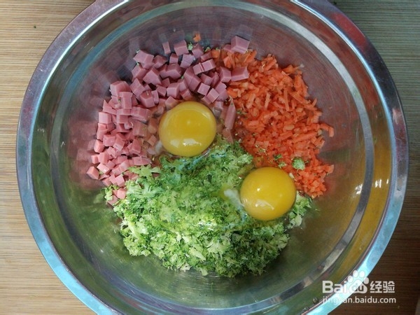 西兰花菜饼的做法步骤