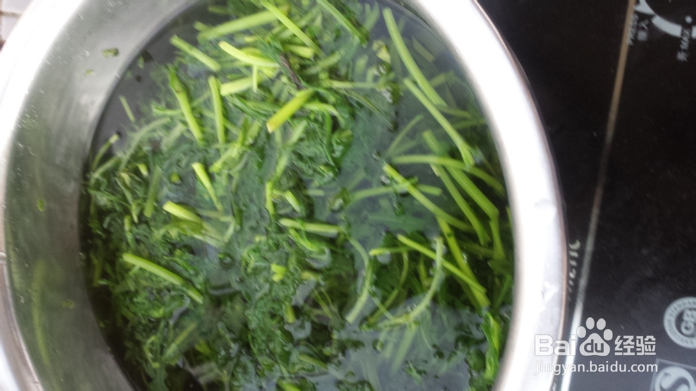 家常小菜：[9]青炒茼蒿