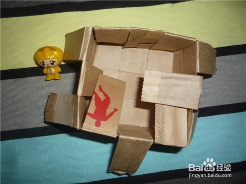 旧物改造----牛皮纸购物袋改造的小花篮