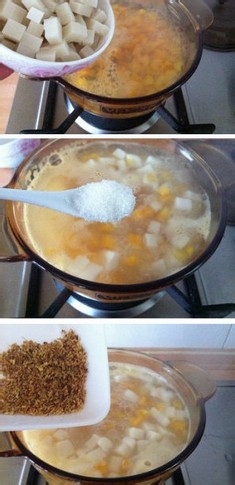 美味桂花红薯年糕甜汤的做法