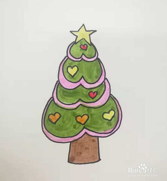 简笔画的圣诞树怎么画