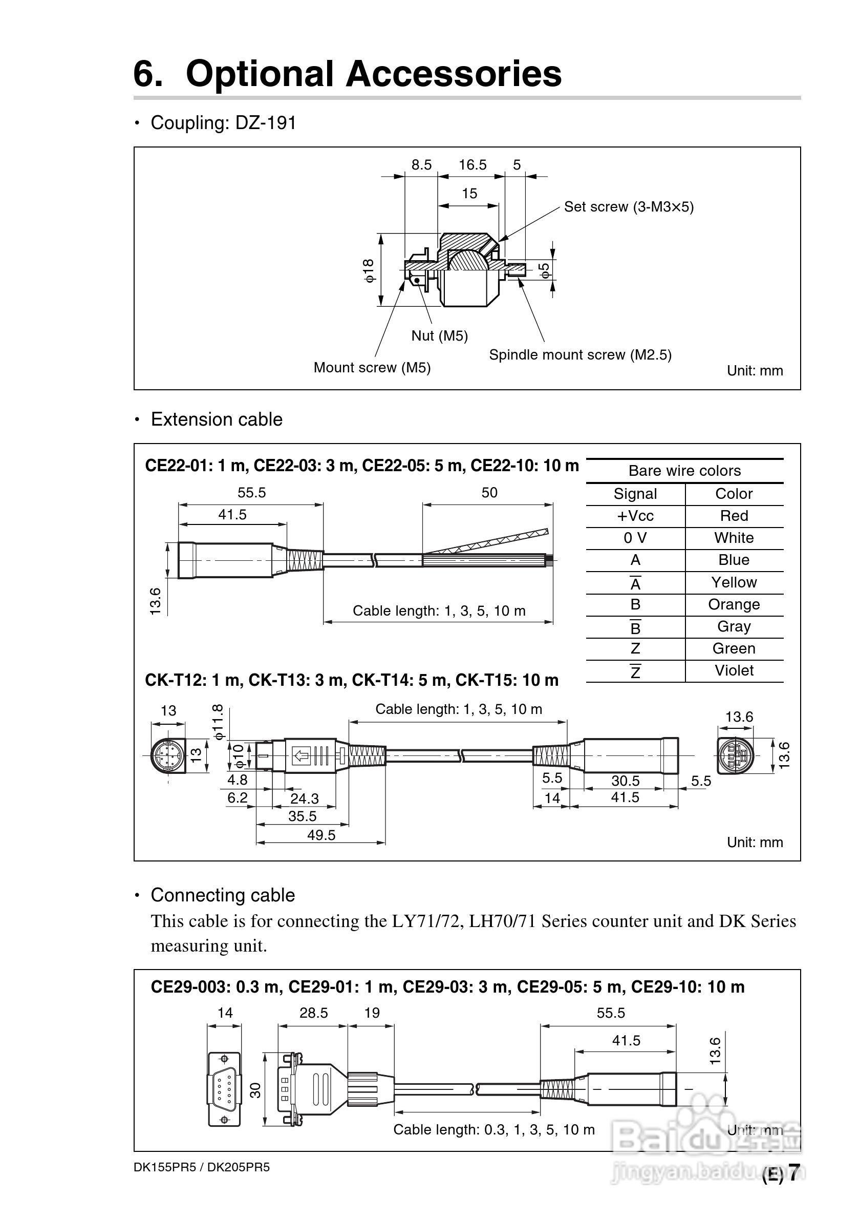 SONY DK155PR5PR5/DK205PR5数字测量器使用说明书:[5]